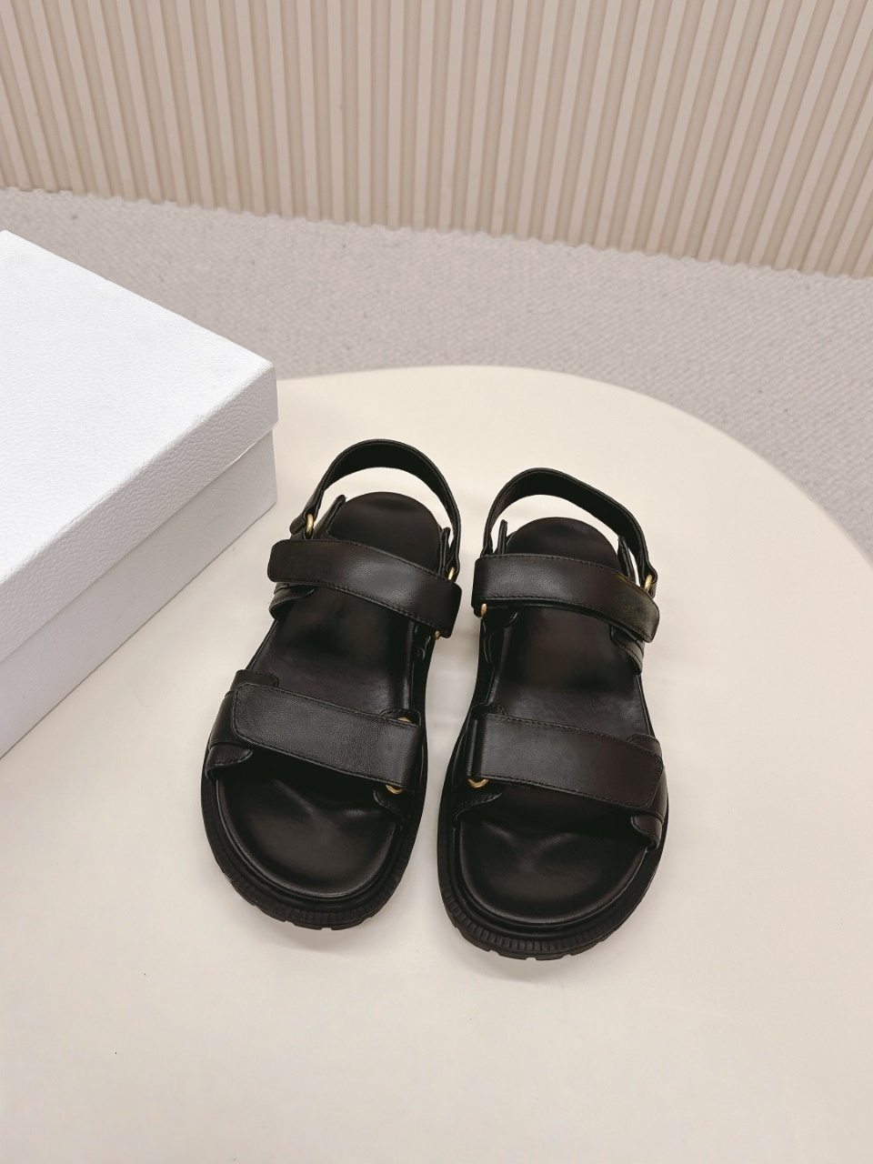 Velcro Hook Loop - Women's Luxury Platform Sandals with Adjustable