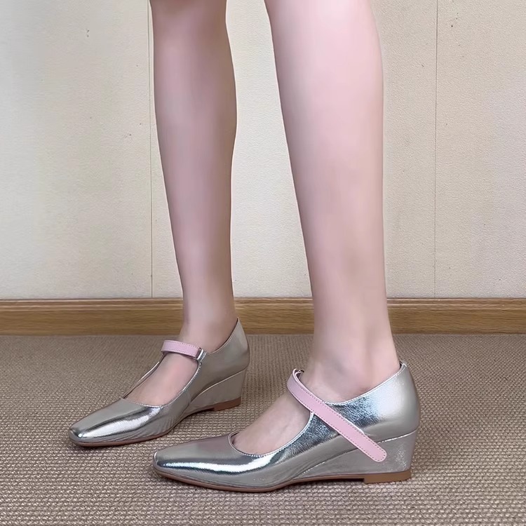 Women's Wedge Square Toe Shall - Velcro Hook Loop recension och pris