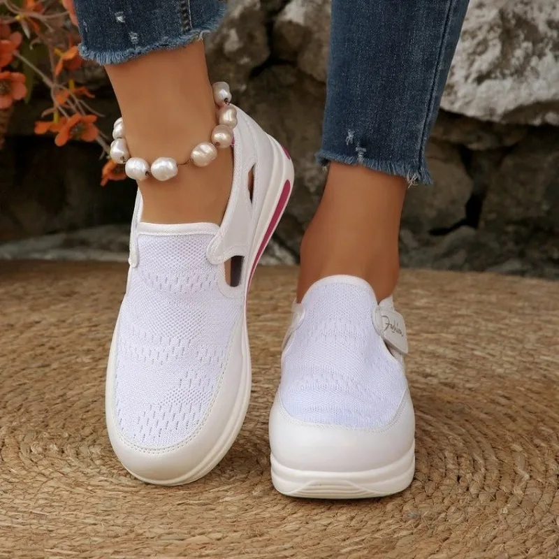 Women Platform Slip on Sneaker - Velcro Hook Loop recension och pris