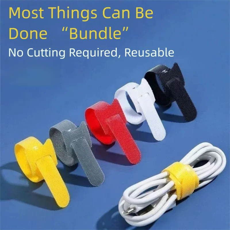 Cut-Free Reusable Cable Organi - Velcro Hook Loop recension och pris