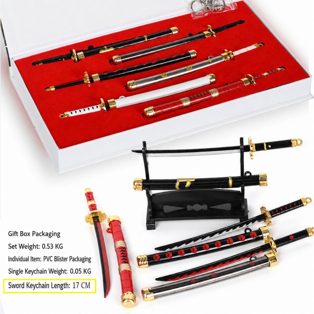 Anime One Piece Zoro Sword Key - Cosplay Prop Katana recension och pris