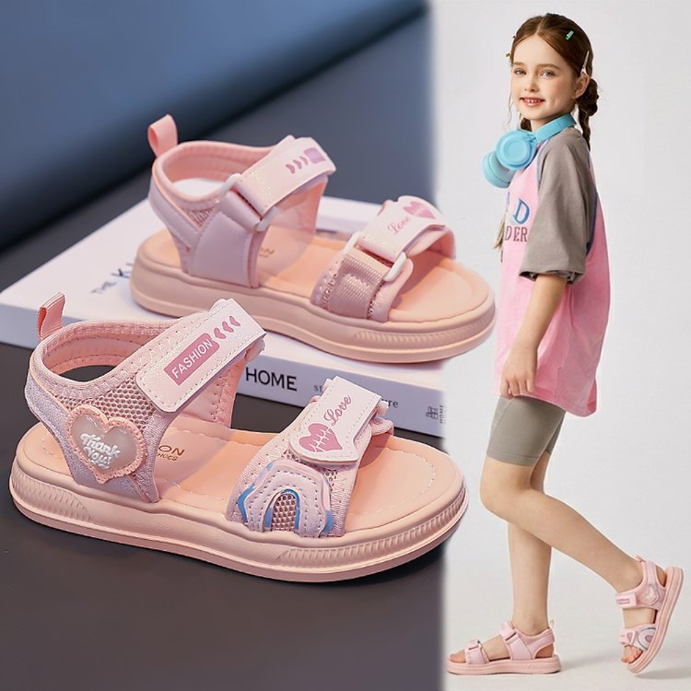 Girls' Heart-Shaped Princess S - Velcro Hook Loop recension och pris