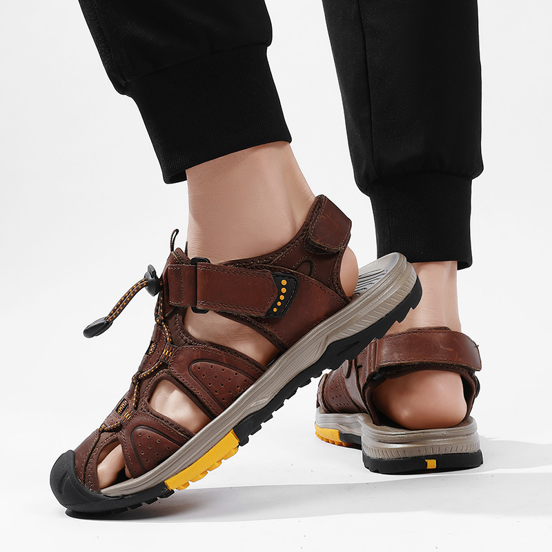 Large Size New Summer Men's To - Velcro Hook Loop recension och pris