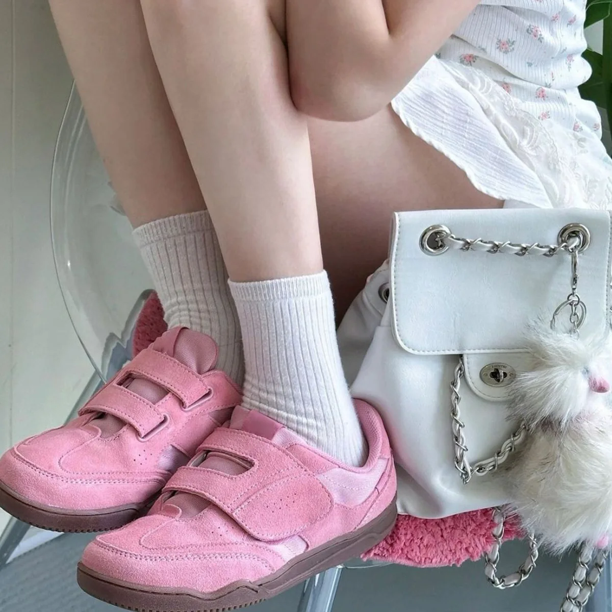 Velcro Strap Retro Sneakers fo - Velcro Hook Loop recension och pris