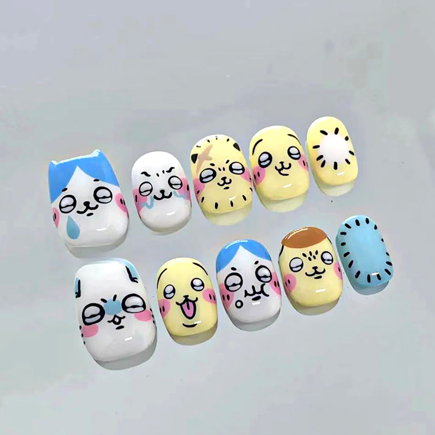 Cute cartoon Rakko press-on na - Detachable Cosplay Prop recension och pris
