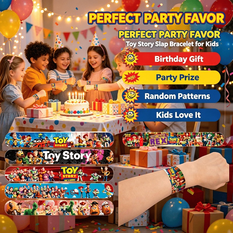 Cartoon Toy Story Slap Bracele - Cosplay Prop Filler recension och pris