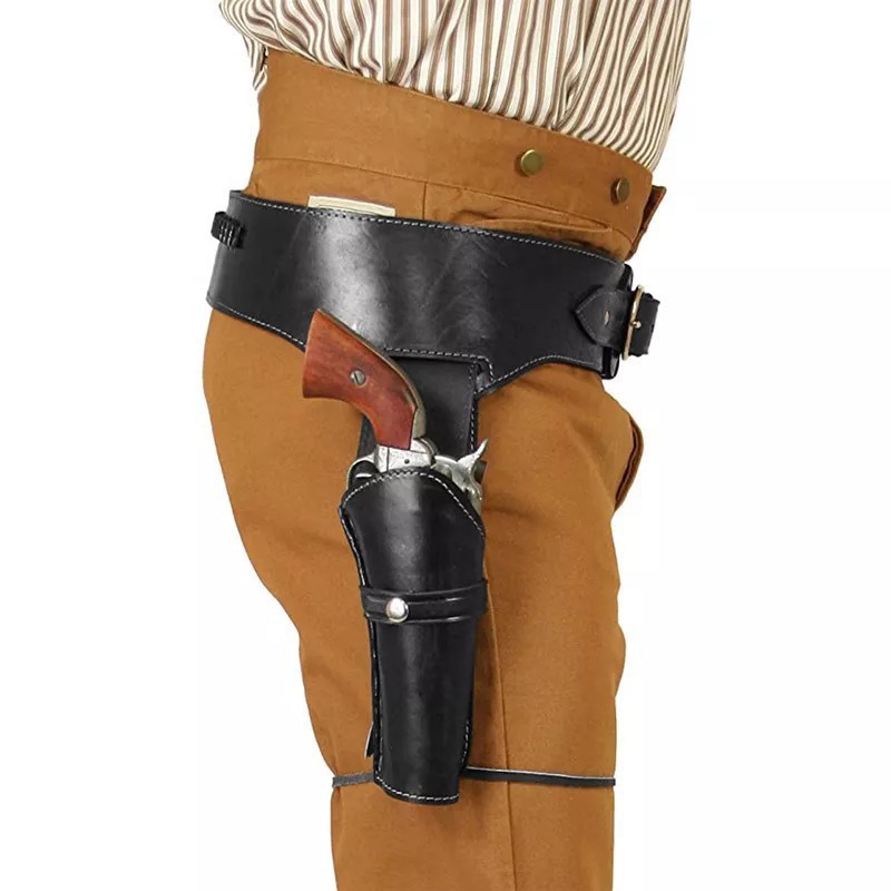 Vintage West Cowboy Thigh Hols - Cosplay Prop Pistol recension och pris