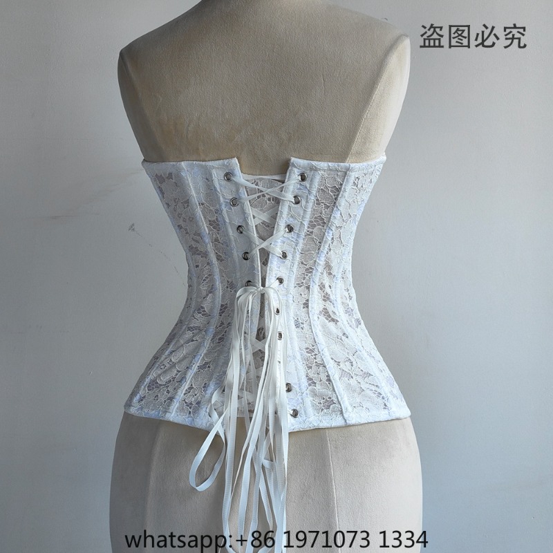 Women Lace Corset Bustier Over - Boning Corset Steel recension och pris