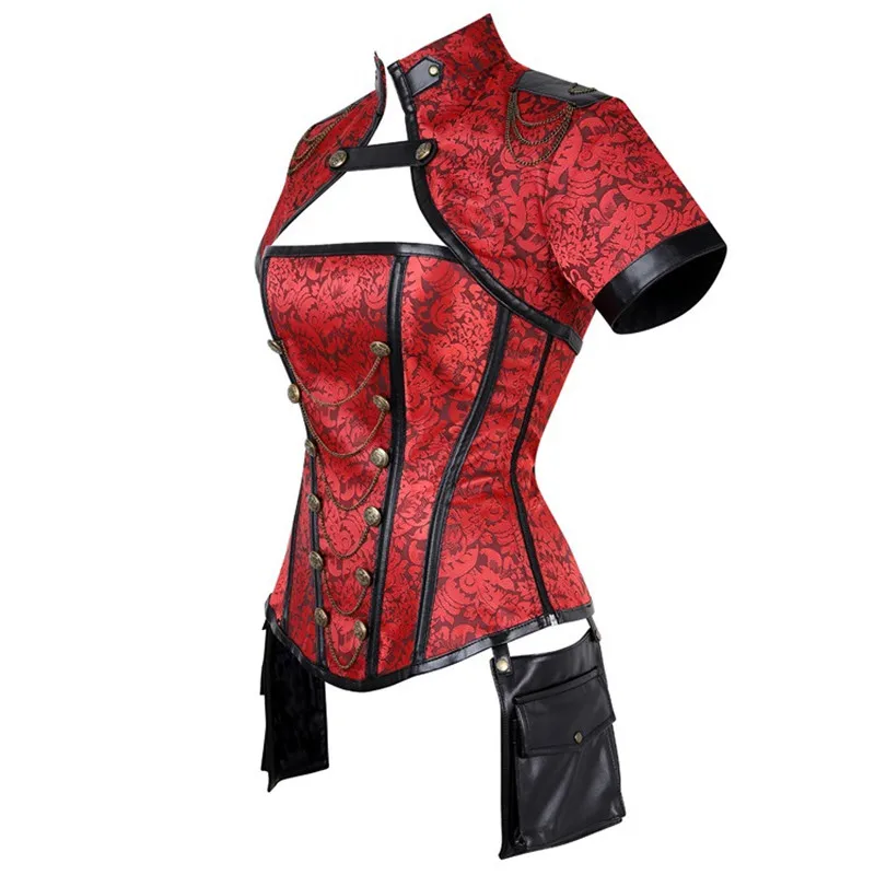 Medieval Women Overbust Corset - Boning Corset Steel recension och pris