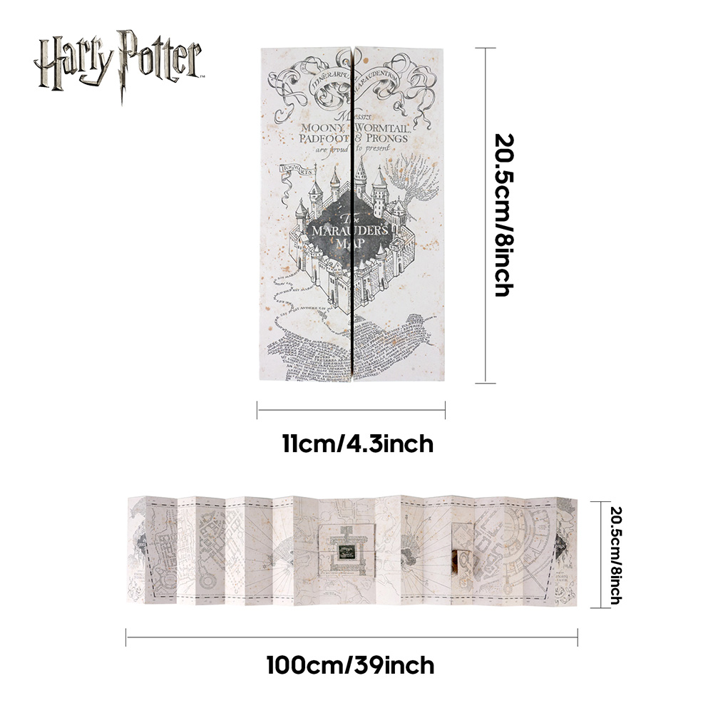 1PC Map Of The Marauder's Scho - Prop De Cosplay recension och pris